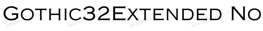 Gothic32Extended Nor字体转换